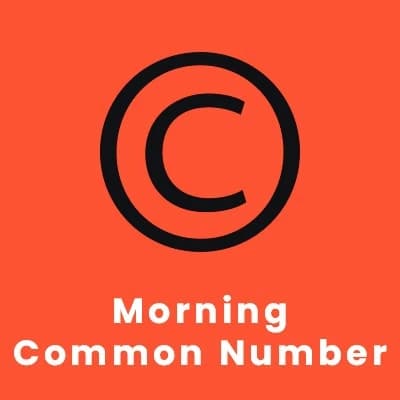 Common Number Morning